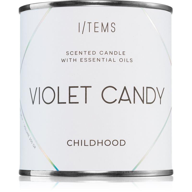 I/TEMS Special Edition Violet Candy vonná svíčka 200 g
