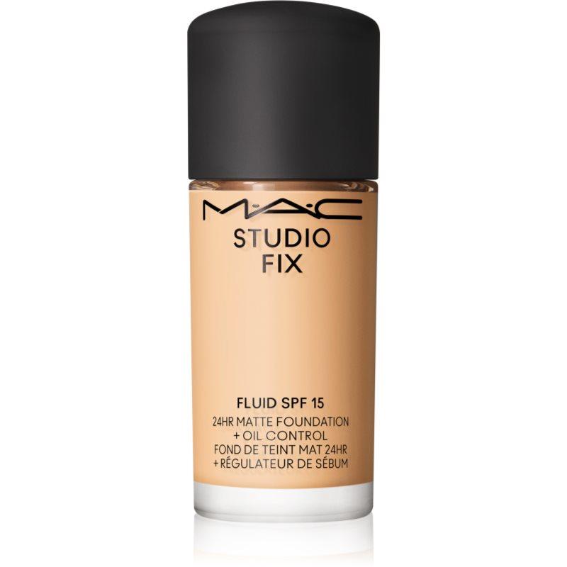 MAC Cosmetics Mini Studio Fix Fluid SPF 15 24HR Matte Foundation + Oil Control matující make-up SPF 15 odstín NC15 15 ml