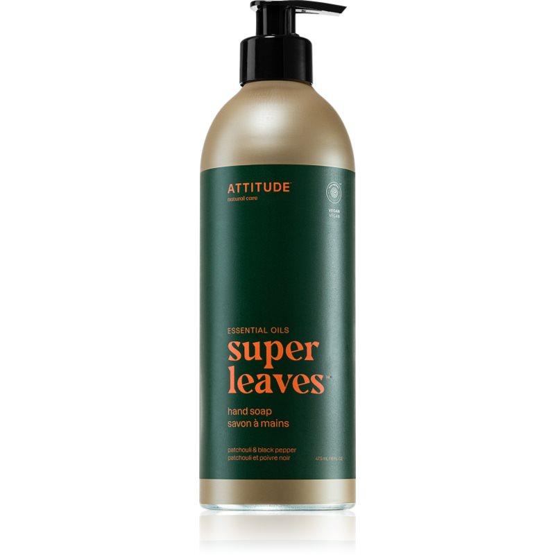 Attitude Super Leaves Essentials přírodní mýdlo na ruce Patchouli & Black Pepper 473 ml