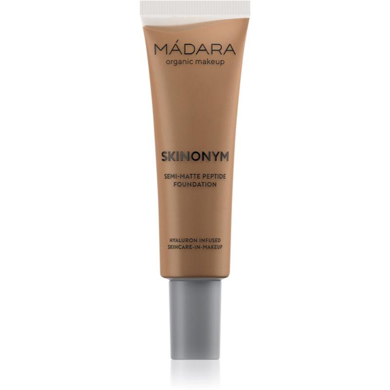 MÁDARA Skinonym Semi-Matte Peptide dlouhotrvající make-up s peptidy odstín #75 Auburn 30 ml