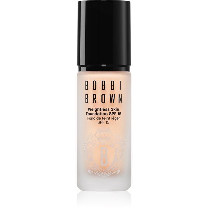 Bobbi Brown Weightless Skin Foundation SPF 15 Mini dlouhotrvající matující make-up s hydratačním účinkem odstín Warm Porcelain 13 ml
