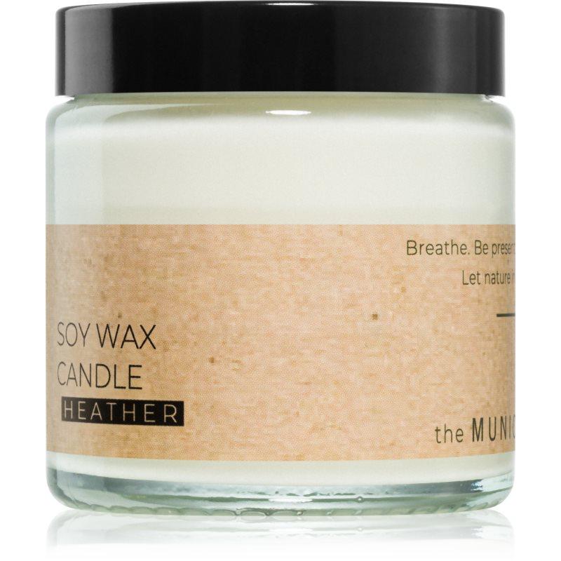 The Munio Heather vonná svíčka s dřevěným knotem 100 ml