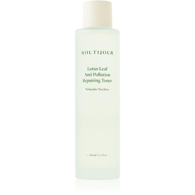 BOUTIJOUR Lotus Leaf Anti-Pollution Repairing Toner esenciální zklidňující tonikum pro citlivou pleť 150 ml