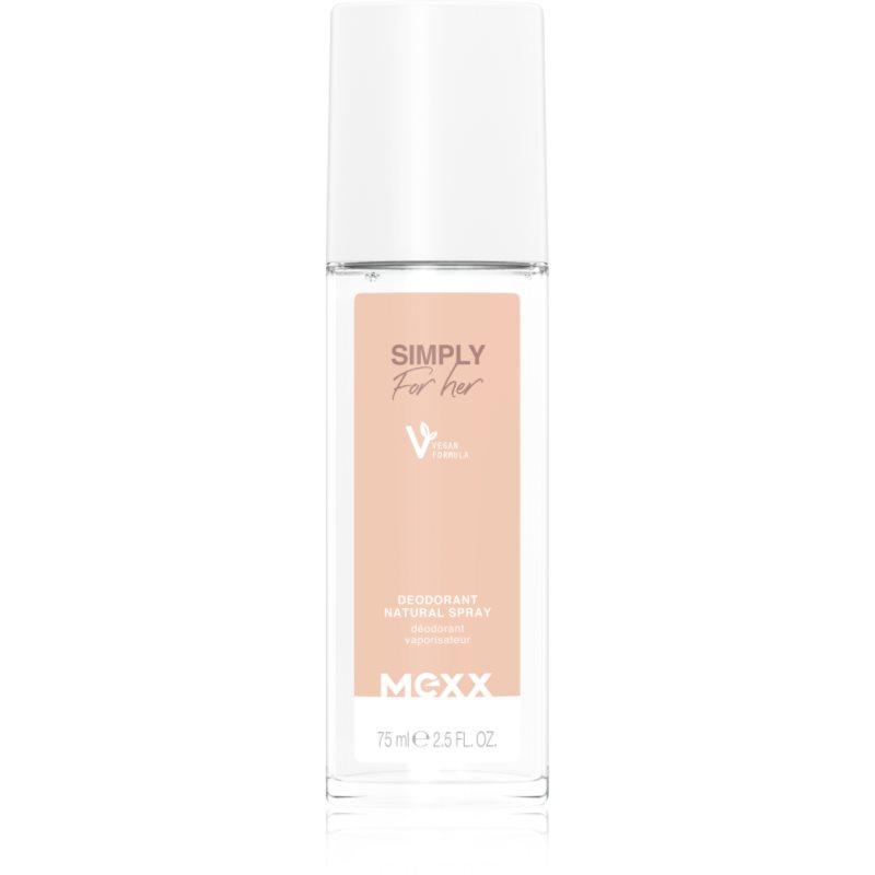 Mexx Simply For Her New deodorant s rozprašovačem pro ženy 75 ml
