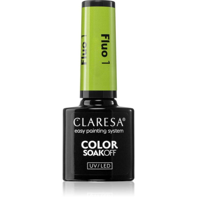 Claresa SoakOff UV/LED Color Fluo gelový lak na nehty odstín 5 g