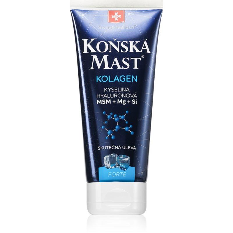 SwissMedicus Koňská mast KOLAGEN forte chladivá chladivý gel na unavené svaly 200 ml