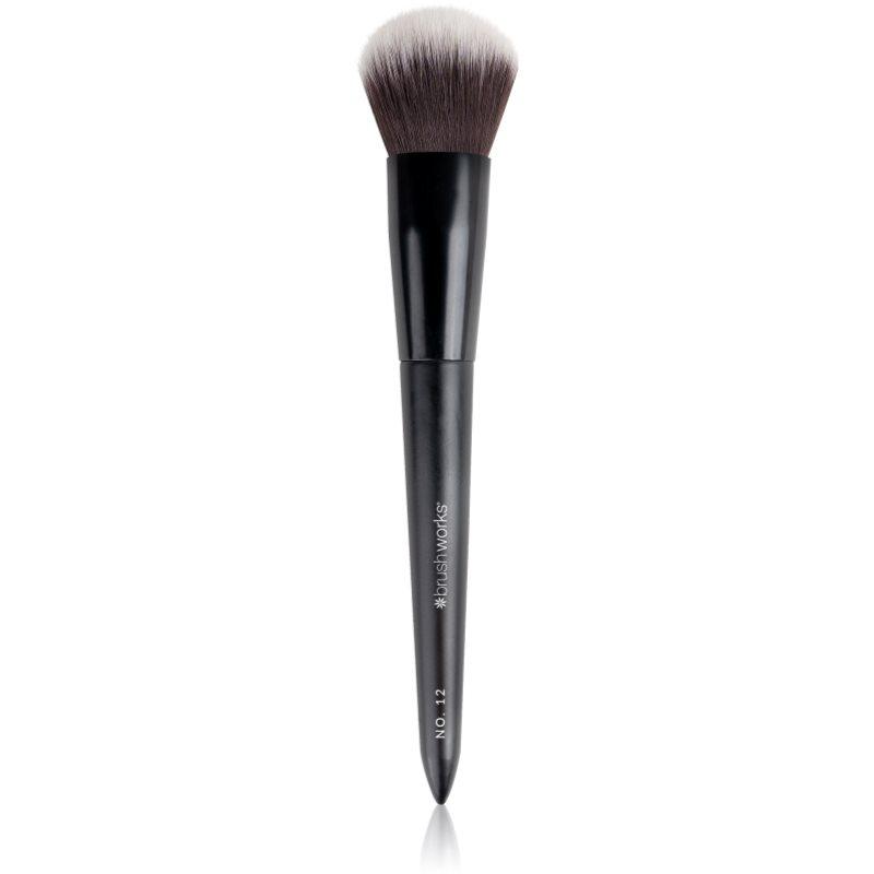 Brushworks Back Comb Brush štětec na tvářenku typ NO. 12 1 ks
