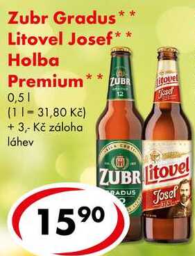 Zubr Gradus, Litovel Josef, 0,5 l