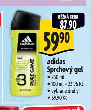   adidas Sprchový gel 250 ml  