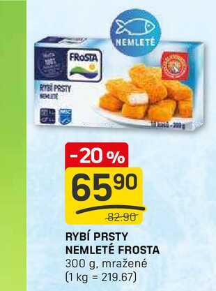 RYBÍ PRSTY NEMLETÉ FROSTA 300 g, mražené
