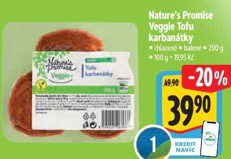  Nature's Promise Veggie Tofu karbanátky 200 g