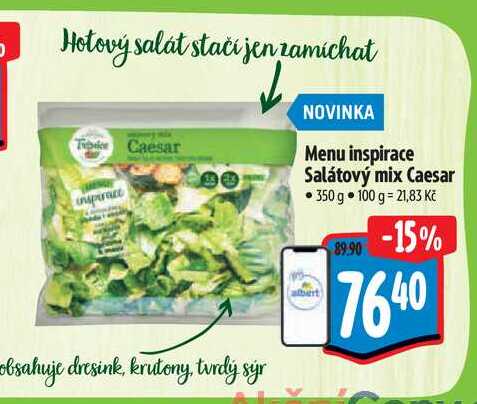 Menu inspirace Salátový mix Caesar 350 g 