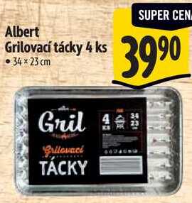 Albert Grilovací tácky, 4 ks
