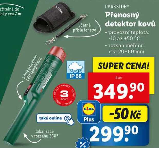 Přenosný detektor kovů 