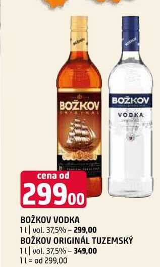 Božkov Vodka božkov originál tuzemský 1l