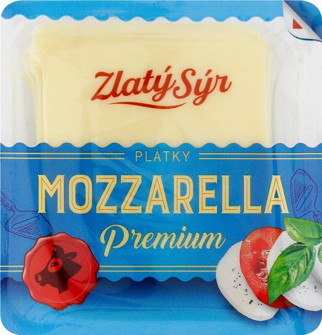 Zlatý Sýr Mozzarella plátky