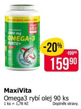 MaxiVita Omega3 rybí olej 90 ks 