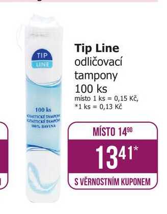 Tip Line odličovací tampony 100 ks