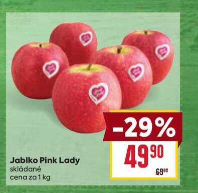 Jablko Pink Lady skládané cena za 1 kg 