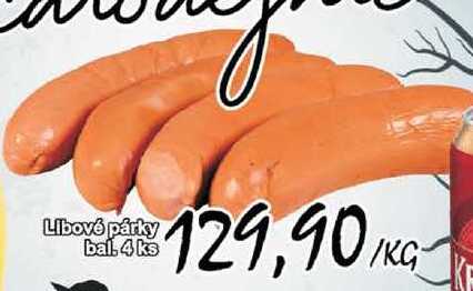 Libové párky bal. 4 ks