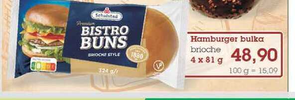 Hamburger bulka brioche 4x81 g