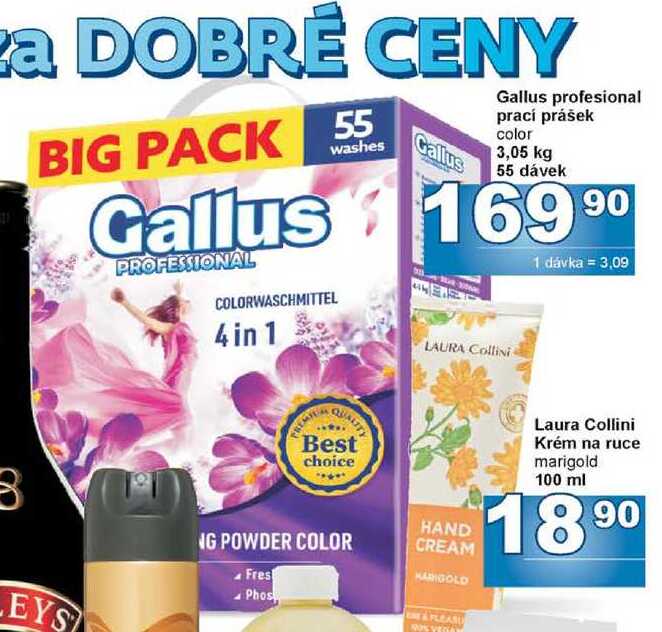 Gallus profesional prací prášek color 3,05 kg 55 dávek 