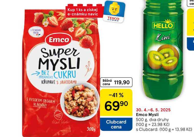 Emco Mysli, 500 g, dva druhy  