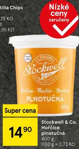 Stockwell & Co. Hořčice plnotučná, 400 g 