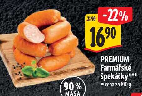  PREMIUM Farmářské špekáčky  100 g 