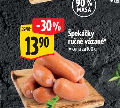   Špekáčky ručně vázané  100 g 