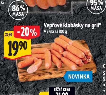  Vepřové klobásky na gril 100 g