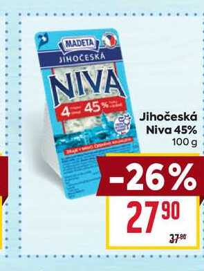 Jihočeská Niva 45% 100 g 