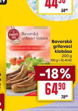 Bavorská grilovací klobása 200 g