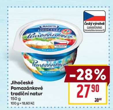 Jihočeské Pomazánkové tradiční natur 150 g 