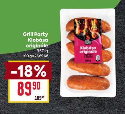 Grill Party Klobása originále 350 g