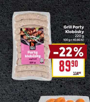 Grill Party Klobásky 220 g 