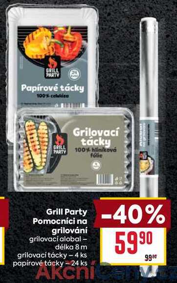 Grill Party Pomocníci na grilování grilovací alobal- délka 8 m 