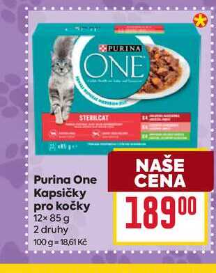 Purina One Kapsičky pro kočky 12× 85 g 