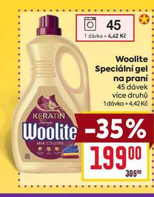 Woolite Speciální gel na praní 45 dávek