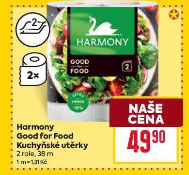 Harmony Good for Food Kuchyňské utěrky 2 role