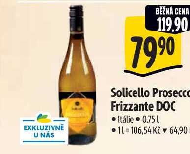   Solicello Prosecco Frizzante DOC 0,75 l