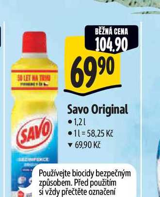   Savo Original  1,21  