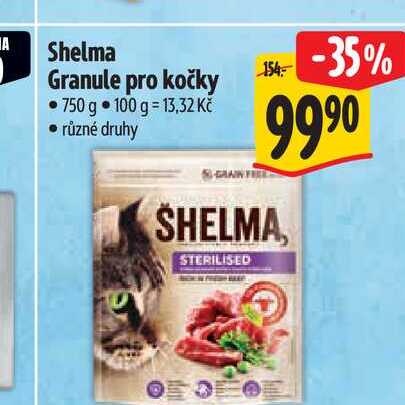  Shelma Granule pro kočky 750 g 