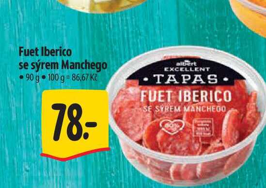 Fuet Iberico se sýrem Manchego 90 g  