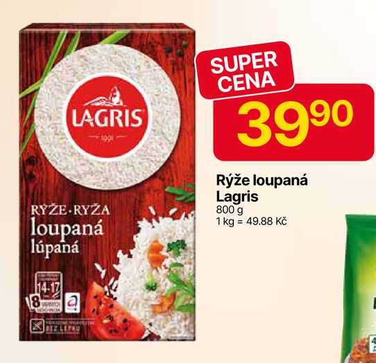 LAGRIS Rýže loupaná 800g 