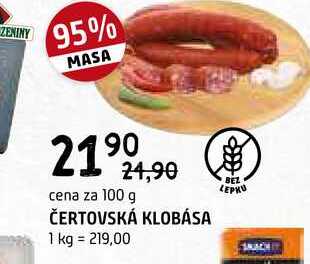 Čertovská klobása 100g
