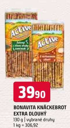 Bonavita Knäckebrot extra dlouhý 130g vybrané druhy