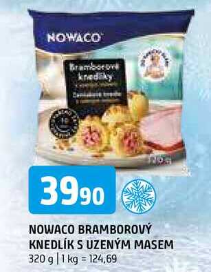 Nowaco bramborový knedlík s uzeným masem 320g