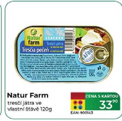 Natur Farm tresčí játra ve vlastní šťávě 120g  