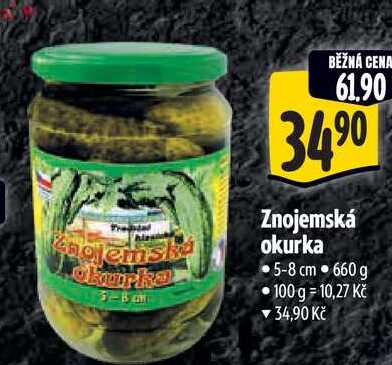 Znojemská okurka, 660 g